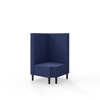Modulsofa Snake hjørne 90° R12 treben sh 43 medium rygg