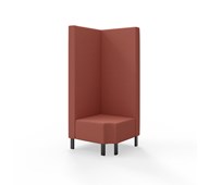 Modulsofa Snake hjørne 90° R12 metallben sh 43 høy rygg