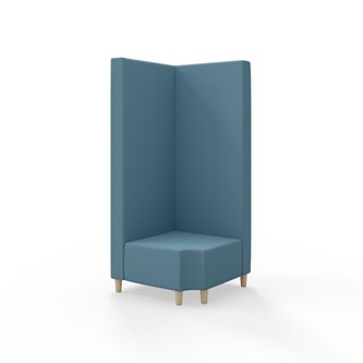 Modulsofa Snake hjørne 90° R12 treben sh 37,5 høy rygg