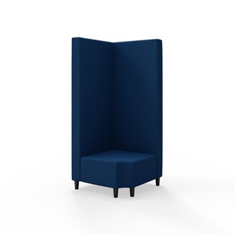 Modulsofa Snake hjørne 90° R12 treben sh 37,5 høy rygg
