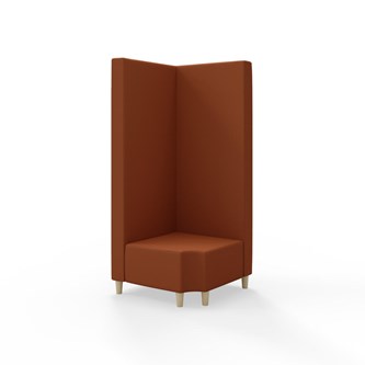 Modulsofa Snake hjørne 90° R12 treben sh 37,5 høy rygg