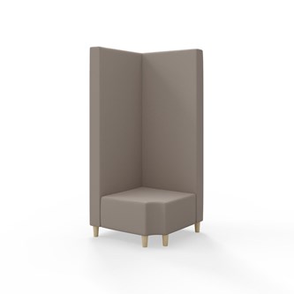 Modulsofa Snake hjørne 90° R12 treben sh 37,5 høy rygg