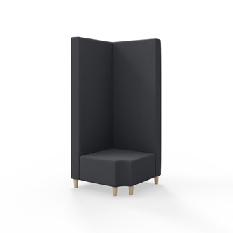 Modulsofa Snake hjørne 90° R12 treben sh 37,5 høy rygg