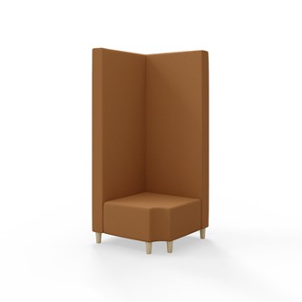 Modulsofa Snake hjørne 90° R12 treben sh 37,5 høy rygg