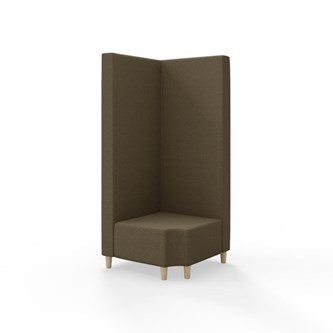 Modulsofa Snake hjørne 90° R12 treben sh 37,5 høy rygg