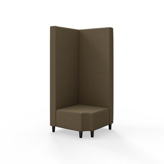 Modulsofa Snake hjørne 90° R12 treben sh 37,5 høy rygg
