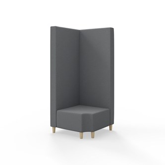 Modulsofa Snake hjørne 90° R12 treben sh 37,5 høy rygg