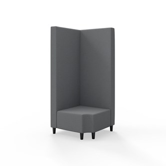 Modulsofa Snake hjørne 90° R12 treben sh 37,5 høy rygg