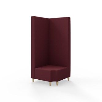 Modulsofa Snake hjørne 90° R12 treben sh 37,5 høy rygg