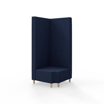 Modulsofa Snake hjørne 90° R12 treben sh 37,5 høy rygg