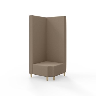 Modulsofa Snake hjørne 90° R12 treben sh 37,5 høy rygg