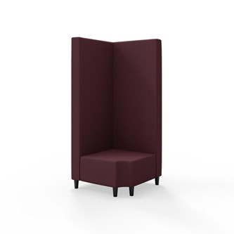 Modulsofa Snake hjørne 90° R12 treben sh 37,5 høy rygg
