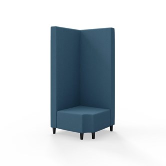 Modulsofa Snake hjørne 90° R12 treben sh 37,5 høy rygg