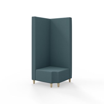 Modulsofa Snake hjørne 90° R12 treben sh 37,5 høy rygg