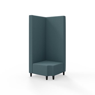 Modulsofa Snake hjørne 90° R12 treben sh 37,5 høy rygg