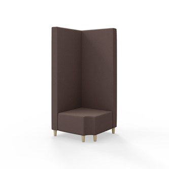 Modulsofa Snake hjørne 90° R12 treben sh 37,5 høy rygg