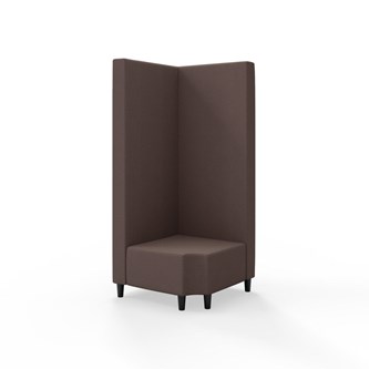 Modulsofa Snake hjørne 90° R12 treben sh 37,5 høy rygg