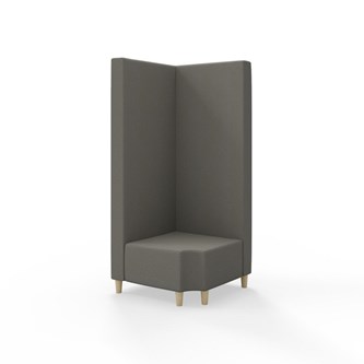 Modulsofa Snake hjørne 90° R12 treben sh 37,5 høy rygg