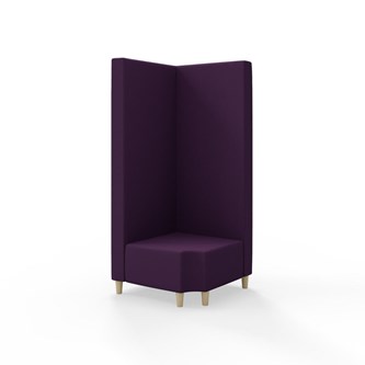 Modulsofa Snake hjørne 90° R12 treben sh 37,5 høy rygg