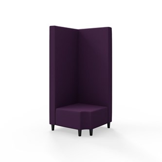 Modulsofa Snake hjørne 90° R12 treben sh 37,5 høy rygg