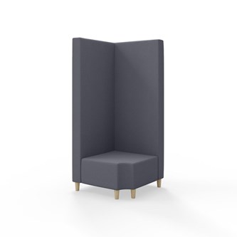 Modulsofa Snake hjørne 90° R12 treben sh 37,5 høy rygg