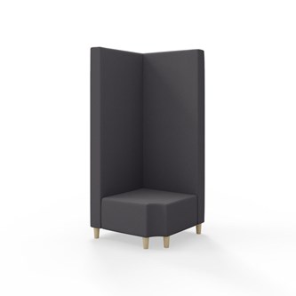 Modulsofa Snake hjørne 90° R12 treben sh 37,5 høy rygg