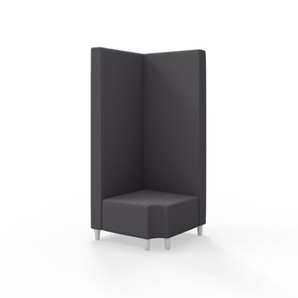 Modulsofa Snake hjørne 90° R12 treben sh 37,5 høy rygg