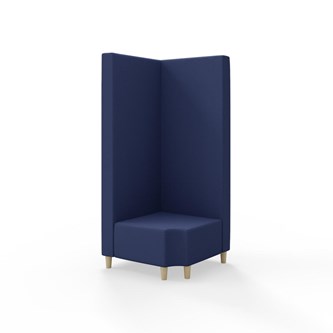 Modulsofa Snake hjørne 90° R12 treben sh 37,5 høy rygg