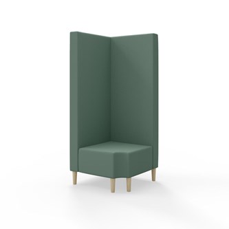 Modulsofa Snake hjørne 90° R12 treben sh 43 høy rygg