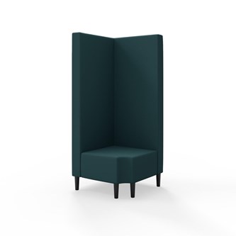 Modulsofa Snake hjørne 90° R12 treben sh 43 høy rygg