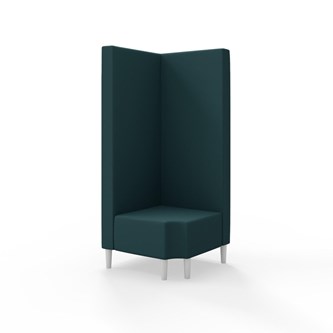 Modulsofa Snake hjørne 90° R12 treben sh 43 høy rygg