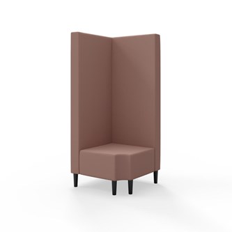 Modulsofa Snake hjørne 90° R12 treben sh 43 høy rygg