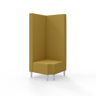 Modulsofa Snake hjørne 90° R12 treben sh 43 høy rygg