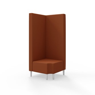 Modulsofa Snake hjørne 90° R12 treben sh 43 høy rygg