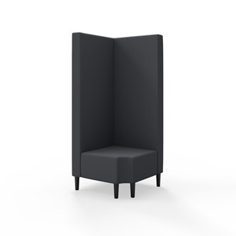 Modulsofa Snake hjørne 90° R12 treben sh 43 høy rygg