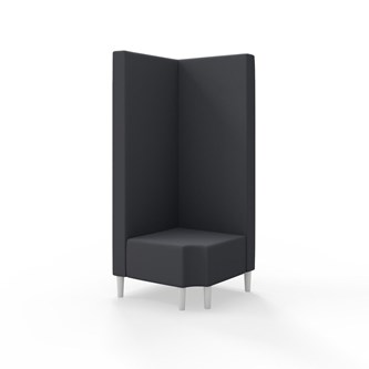 Modulsofa Snake hjørne 90° R12 treben sh 43 høy rygg