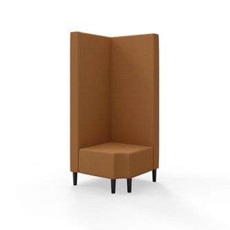 Modulsofa Snake hjørne 90° R12 treben sh 43 høy rygg