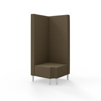 Modulsofa Snake hjørne 90° R12 treben sh 43 høy rygg