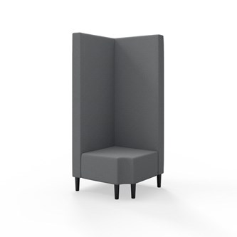 Modulsofa Snake hjørne 90° R12 treben sh 43 høy rygg