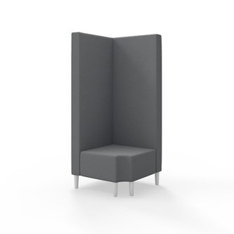 Modulsofa Snake hjørne 90° R12 treben sh 43 høy rygg