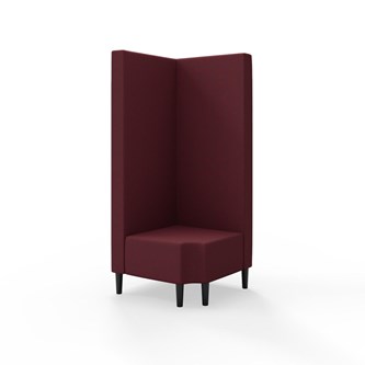 Modulsofa Snake hjørne 90° R12 treben sh 43 høy rygg