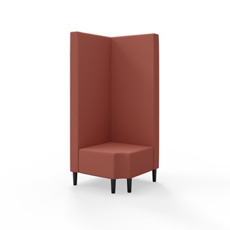 Modulsofa Snake hjørne 90° R12 treben sh 43 høy rygg