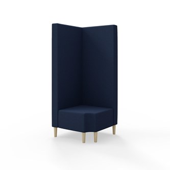 Modulsofa Snake hjørne 90° R12 treben sh 43 høy rygg