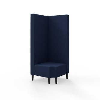 Modulsofa Snake hjørne 90° R12 treben sh 43 høy rygg