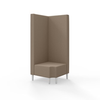 Modulsofa Snake hjørne 90° R12 treben sh 43 høy rygg