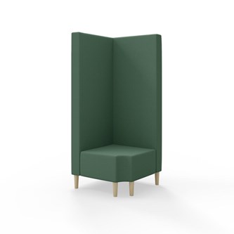 Modulsofa Snake hjørne 90° R12 treben sh 43 høy rygg