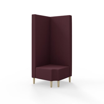 Modulsofa Snake hjørne 90° R12 treben sh 43 høy rygg