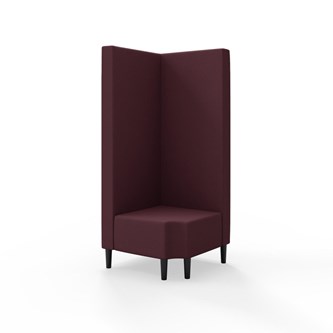 Modulsofa Snake hjørne 90° R12 treben sh 43 høy rygg