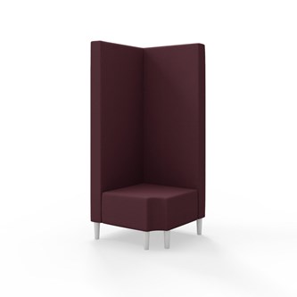 Modulsofa Snake hjørne 90° R12 treben sh 43 høy rygg