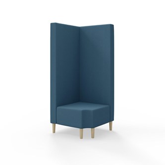 Modulsofa Snake hjørne 90° R12 treben sh 43 høy rygg